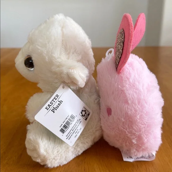 Easter Lamb and Bunny Egg Plush Lot Set - Picture 3 of 4